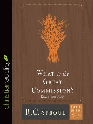 cover image of What is the Great Commission?